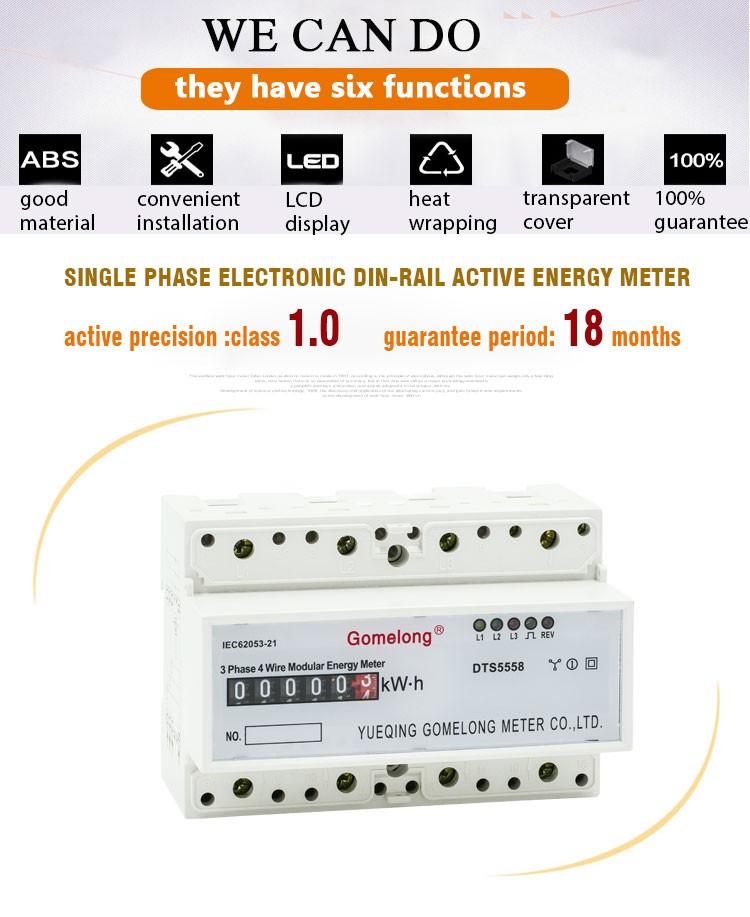 3 Phase Remote Smart Watt Meter functions