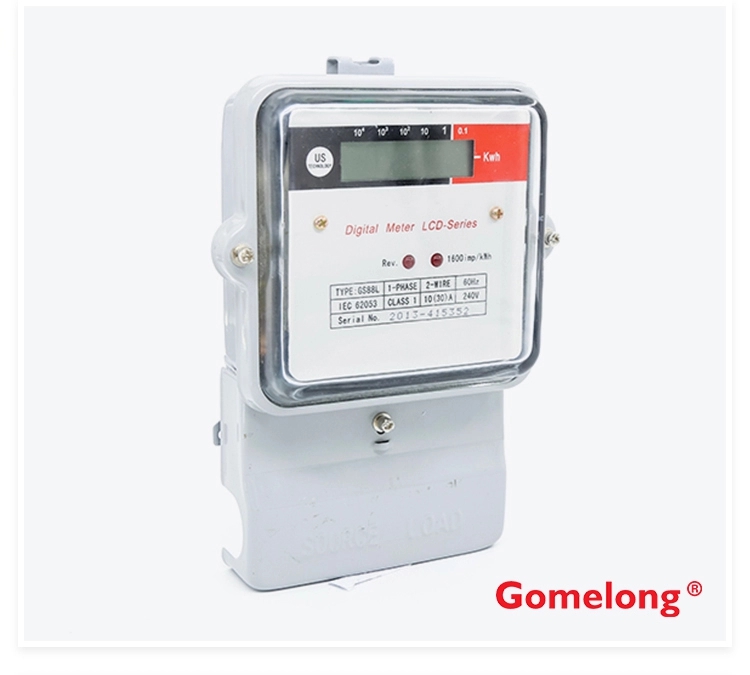 Single Phase Two Wire Register Energy Meter