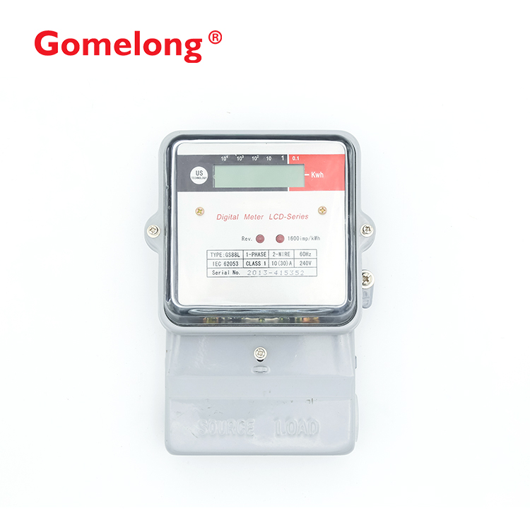 Single Phase Two Wire Register Energy Meter