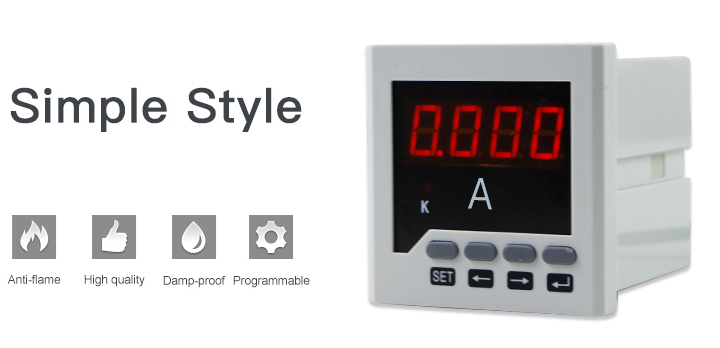 Single Phase Digital Panel Mount AC Voltmeter